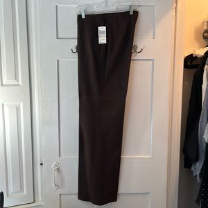 NWT Michael Kors Chocolate Brown Stretch Trousers Size 12